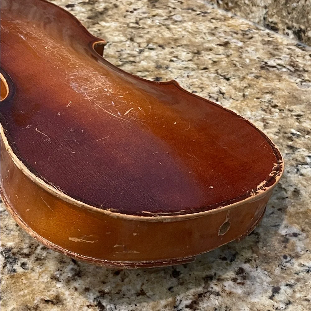 Stradivarius Rustic Brown Violin ~ Label inside - Picture 11 of 13